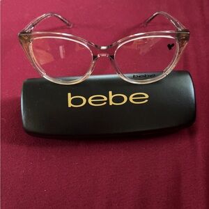 Bebe Women's Transparent Pink Glasses
